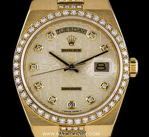 rolex oysterquartz day date womens red and gold